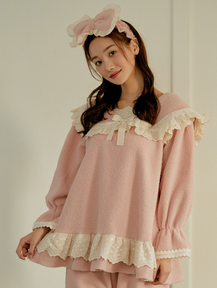 [粉色 - 断货][renoma] 女性羊毛上下服套装 (2C长袖) 21-09932